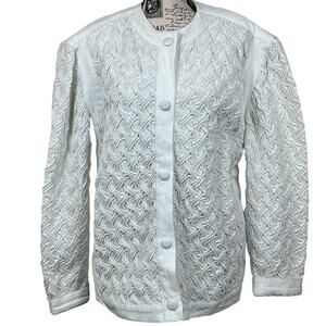 Gene Ewing BIS women’s Small Jacket oversized Sun Dried 100%cotton textured New